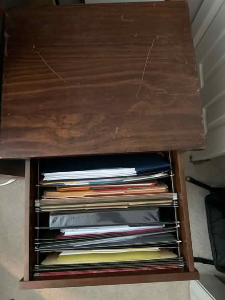 Photo of free Legal size filing cabinet (Maple Lawn) #2