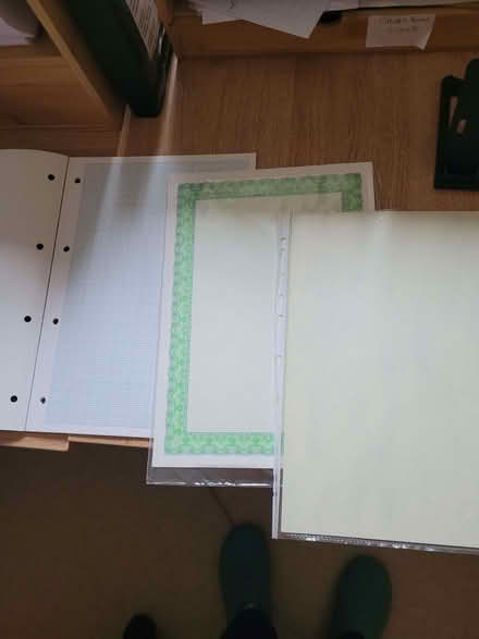Photo of free A4 Stationery, Laser Labels, Graph, Share Certs, Marbled (Grange-over-Sands LA11) #1