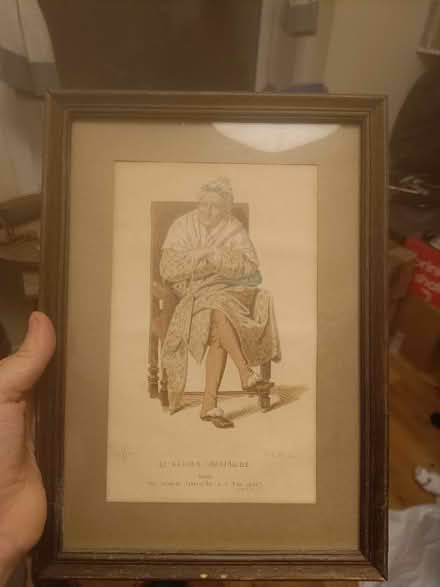 Photo of free Framed Antique French print (Kentish Town NW5) #1