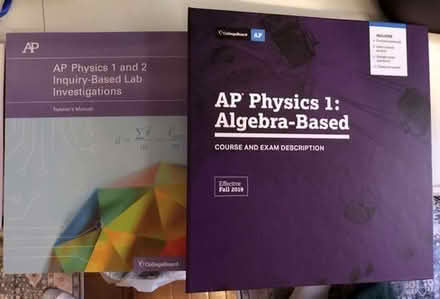 Photo of free 2019 AP Physics 1 Algebra-based teacher's manual and course binder [20886] #1