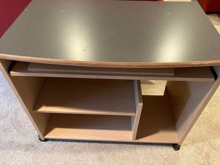 Photo of free sturdy desk with keyboard tray (Countryside) #1