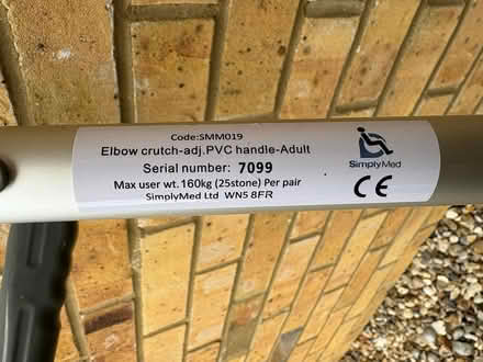 Photo of free Crutches (pair 1) (Milton CB24) #2