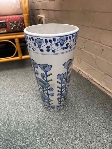 Photo of free Blue and white ceramic pot (West Horsham) #1