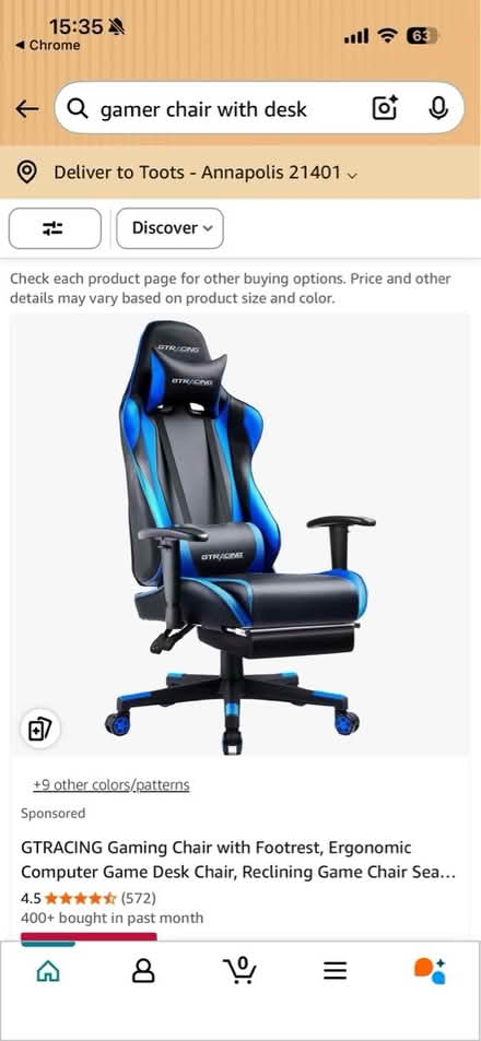 Photo of free Gaming/Office Chair (Alexandria, VA) #2