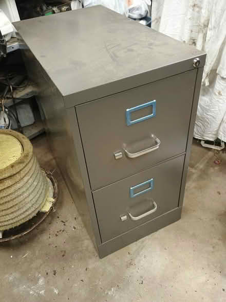 Photo of free File Cabinet, 2 drawer, steel (Newport News, Bruton Ave) #1