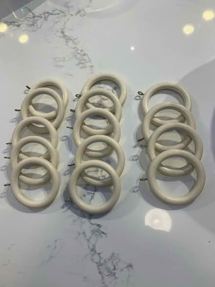 Photo of free 14 large wooden curtain rings (Hoddesdon, EN11) #1