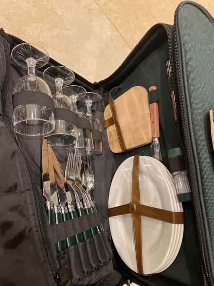 Photo of free Green cool bag with complete picnic set (Trinity BA11) #2