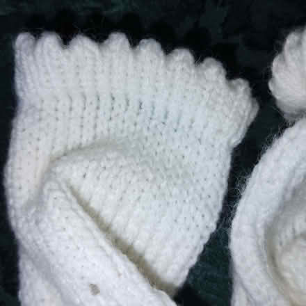 Photo of free White Knitted Baby Booties (Rayleigh SS6) #3