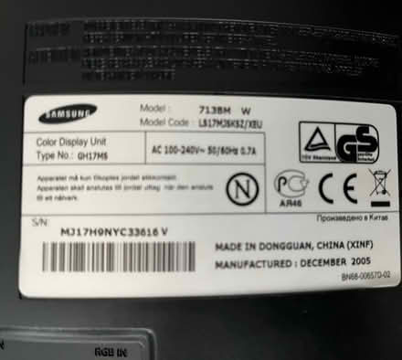 Photo of free 17 inch computer monitor (Lochfield Paisley) #3