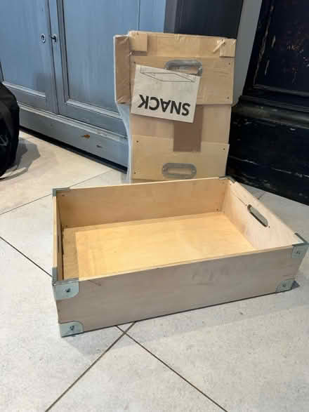 Photo of free 3 x Wooden storage box Ikea snak (Beckenham/bromley) #1