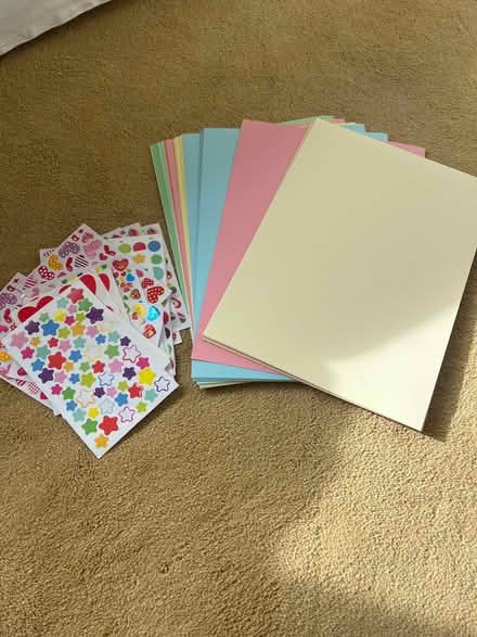 Photo of free Stickers and coloured card (Blacklands TN34) #1