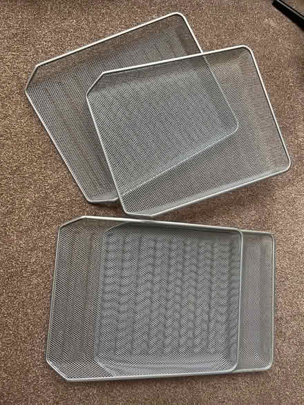 Photo of free Four metal A4 document trays (BA2) #1
