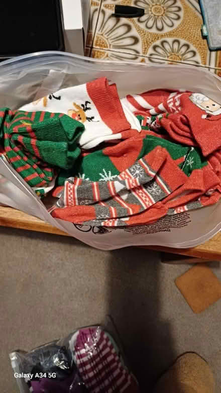 Photo of free Multiple pairs of Xmas socks (HP3) #1