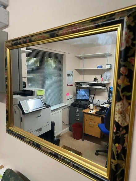 Photo of free Gold & Flower framed mirror (East Croydon CR0) #2