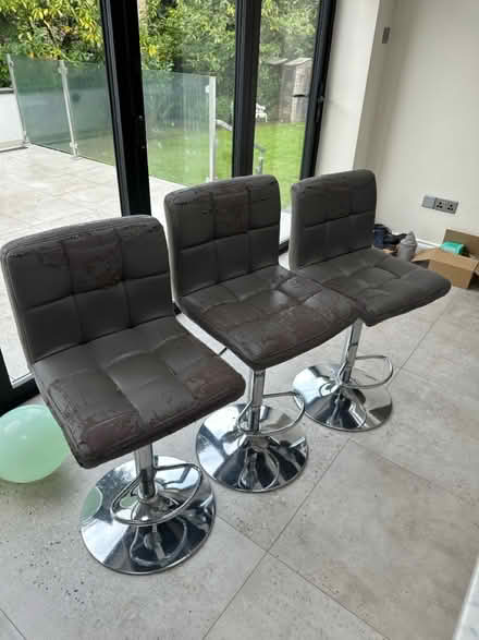 Photo of free Three Adjustable Bar stools Grey (CM12) #1