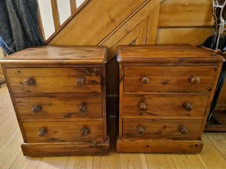 Photo of free Pair of pine bedside cabinets (Cutteslowe OX2) #1
