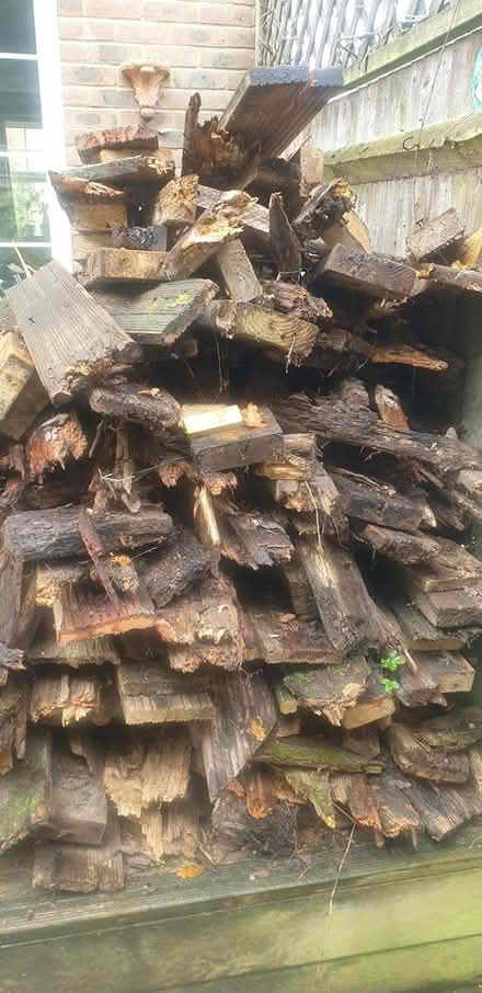 Photo of free old decking wood (TN23) #1