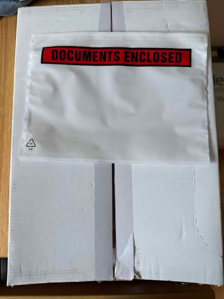 Photo of free Approx 600 Adhesive Documents Enclosed Wallets (Cutteslowe OX2) #1