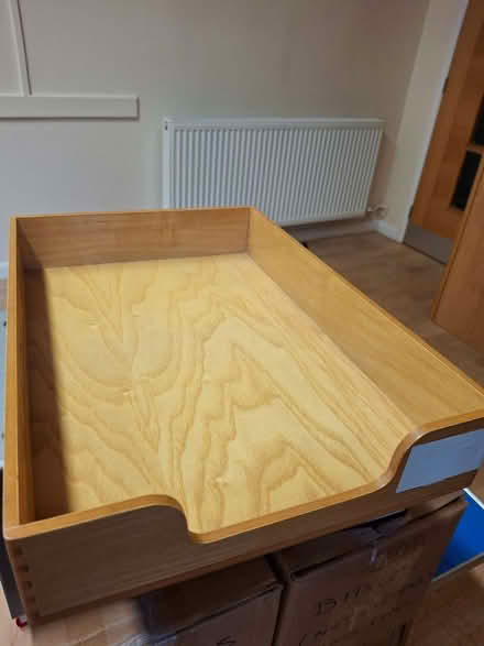 Photo of free 2 wooden paper trays (Lightwater GU18) #1