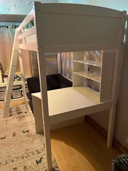 Photo of free High bed with desk and sofabed (Millhouses, S7) #3