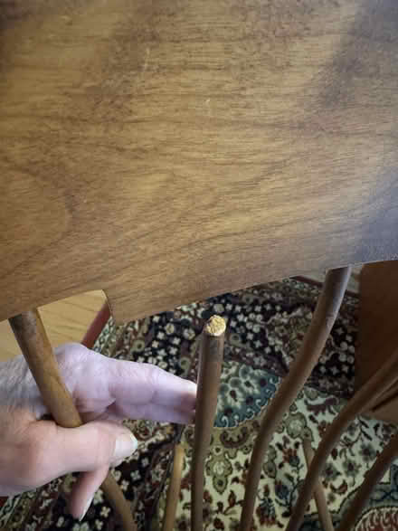 Photo of free Pretty wood rocker (just south of Baltimore Pike) #4