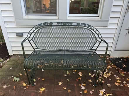 Photo of free 4' gliding outdoor loveseat (just south of Baltimore Pike) #1