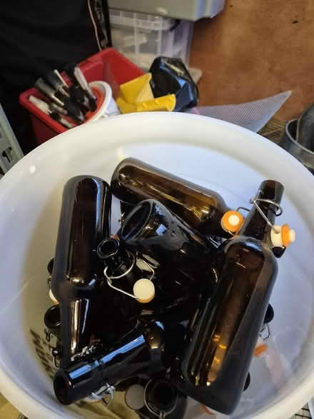 Photo of free Home brew bucket and bottles (Harley Shute TN38) #3