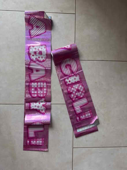 Photo of free Baby girl banner & gift bags (Warners End HP1) #1