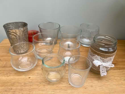 Photo of free Various glass tea light holders (Harrogate HG2) #1