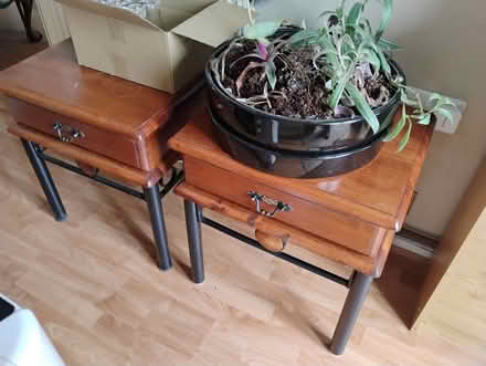 Photo of free A Pair of side tables / night stands (Barry CF62) #1