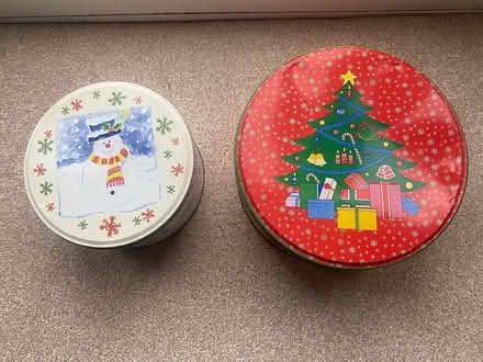 Photo of free Two Christmas cake tins (ST14) #1