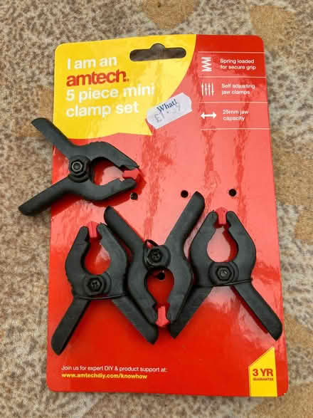 Photo of free 4 mini clamps (Chalkhouse Green RG4) #1