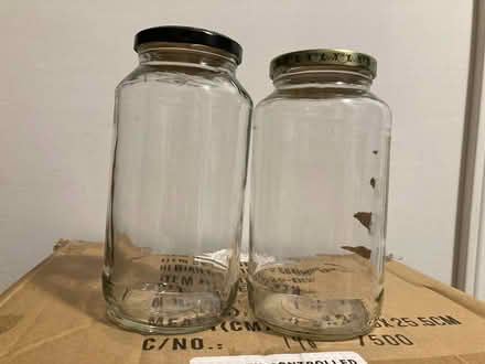 Photo of free 10 glass jars with lids (Derry and Tenth Line) #1