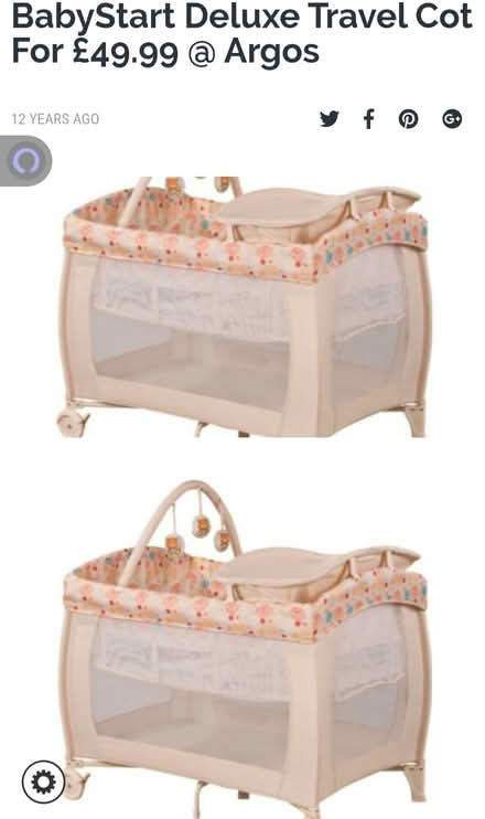 Photo of free Travel cot (Southborough) #1