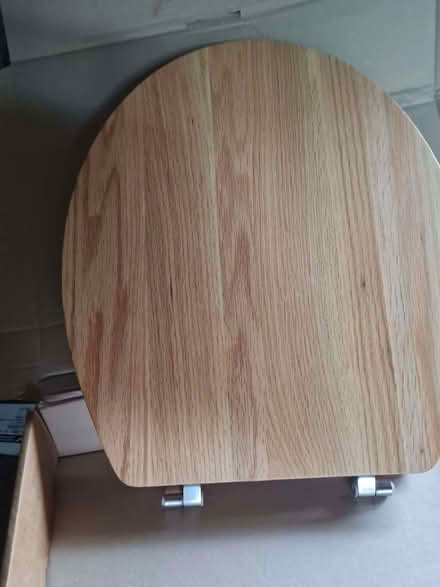 Photo of free Wooden loo seat barely used (South Newington OX15) #3