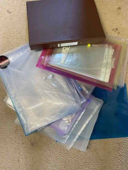 Photo of free Various plastic wallets/ files (Seaford BN25) #1