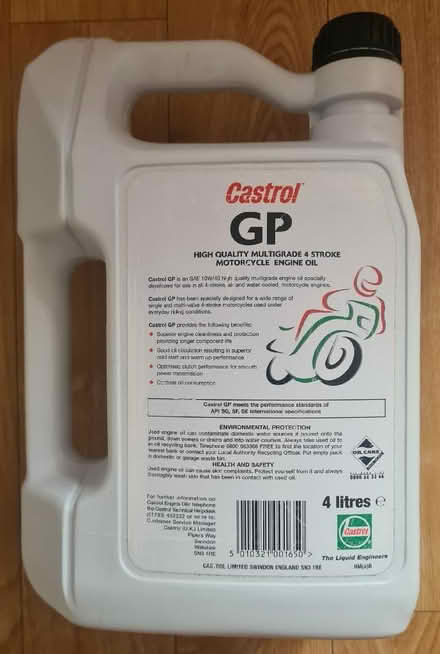 Photo of free Motorcycle engine oil (Panshanger AL7) #1