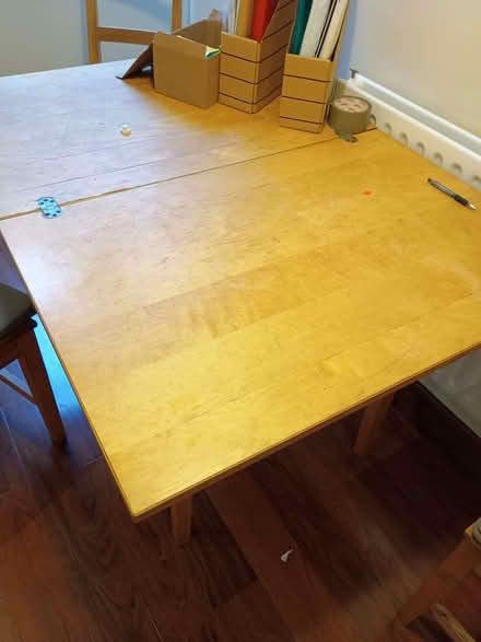 Photo of free IKEA folding table and three chairs (Chorlton M21) #2