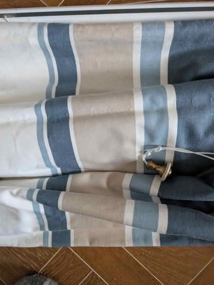 Photo of free Striped Roman Blind 127w x 122cm d (Holland Park W11) #2