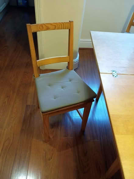 Photo of free IKEA folding table and three chairs (Chorlton M21) #1