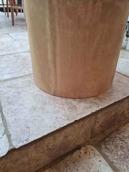 Photo of free Lampshade new from White Company, painted yellow (South Newington OX15) #1