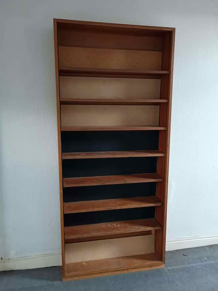 Photo of free Tall wooden bookcase (Chorlton M21) #1