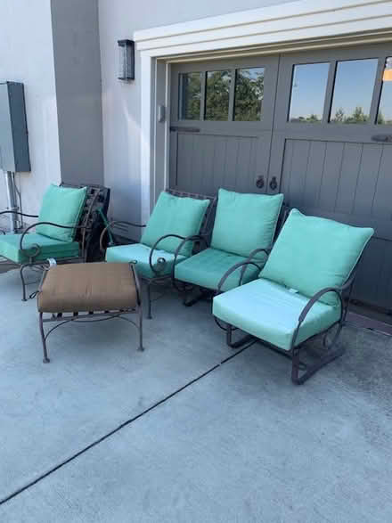 Photo of free Metal Deck Chairs (Central Portola Valley) #2