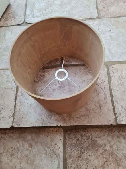 Photo of free Lampshade new from White Company, painted yellow (South Newington OX15) #2