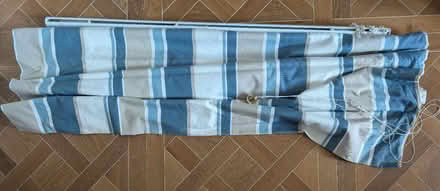 Photo of free Striped Roman Blind 127w x 122cm d (Holland Park W11) #1
