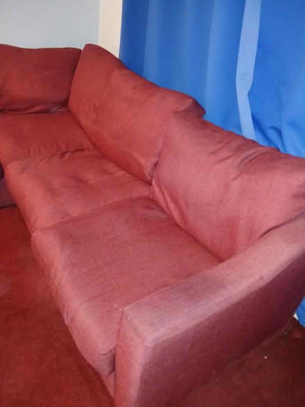 Photo of free Red L Sofa (Bognor regis PO21) #2