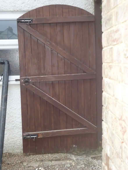 Photo of free USED but still useable wooden garden gate (Willingdon BN20) #2