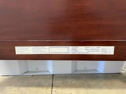 Photo of free Toddler wooden sleigh bed frame (NE Ithaca) #2