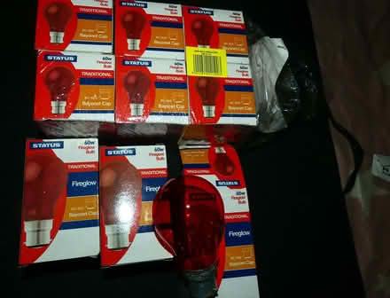 Photo of free 1 Lot of 9 Fireglow Bulbs (Freshbrook SN5) #1