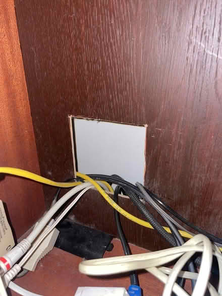 Photo of free Tall wood shelves (Ranelagh) #2